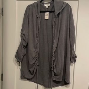 NWT Motherhood Maternity hooded cardigan - adorable detail!
